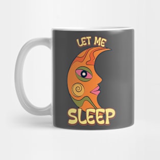 Let me sleep Moon retro Mug